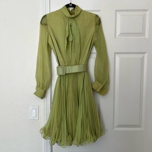 Jack Bryan Designed by Dupuis green vintage dress
